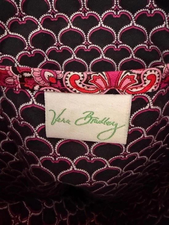 Vera Bradley Frankly Scarlet Tote Bag with Tortoise Shell Toggle - Picture 6 of 8